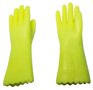 Gummihandskar - gula
