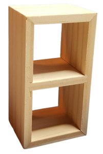 Hylla - 2 fack - obehandlad