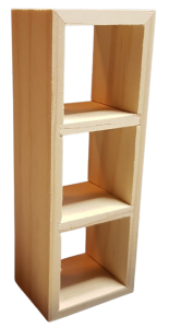 Hylla - 3 fack - obehandlad