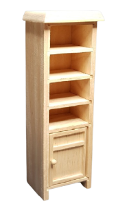 Hylla med skåp - obehandlad