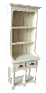 Hylla med lådor - vit