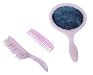 Barbie - kam, borste och spegel