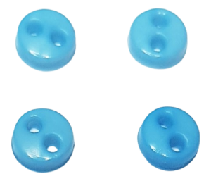 Knappar - blåa - 4 mm