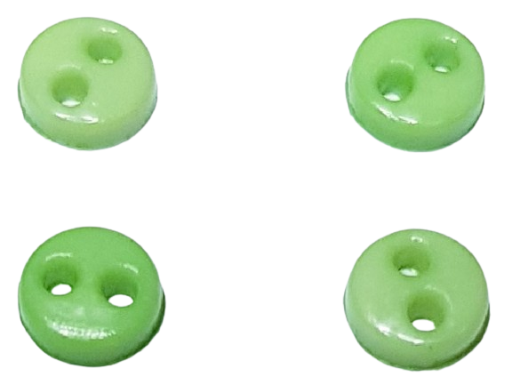 Knappar - gröna - 4 mm