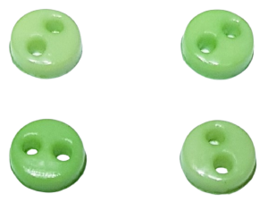 Knappar - gröna - 4 mm