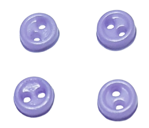 Knappar -  lila - 3 mm
