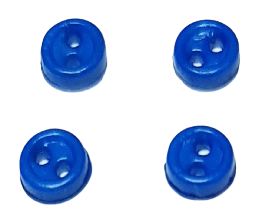 Knappar -  mörkblå - 3 mm