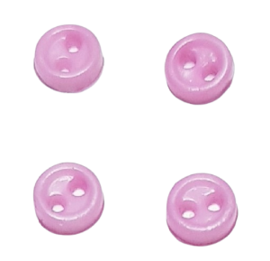 Knappar -  rosa - 3 mm