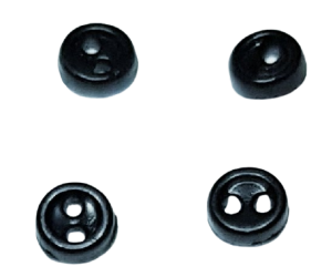 Knappar -  svarta - 3 mm