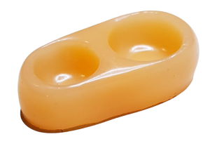 Matskål katt/hund - aprikos