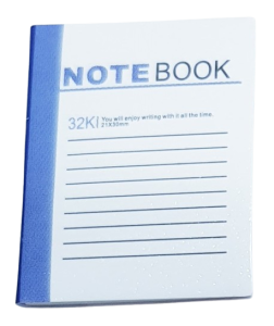 Notebook - blå