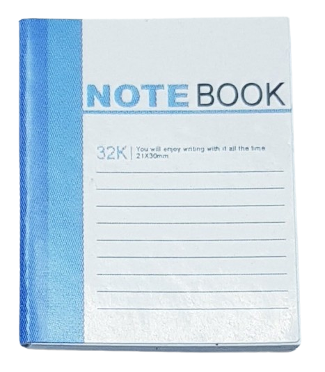 Notebook - blå