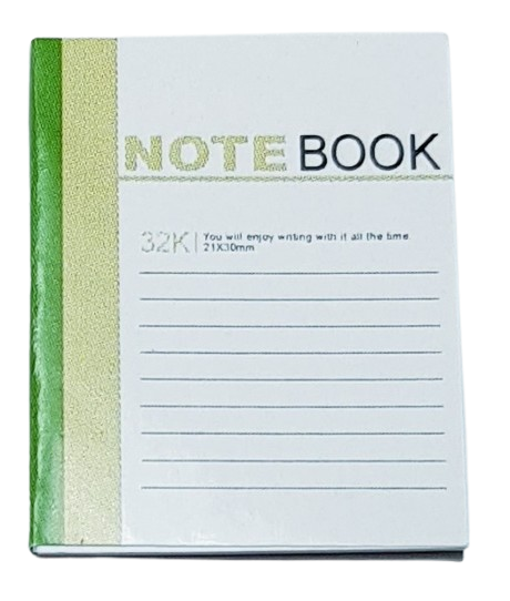 Notebook - grön