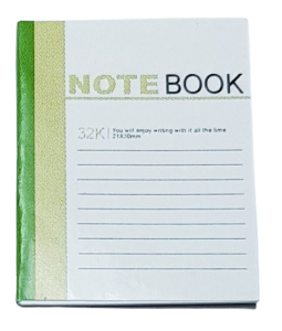 Notebook - grön