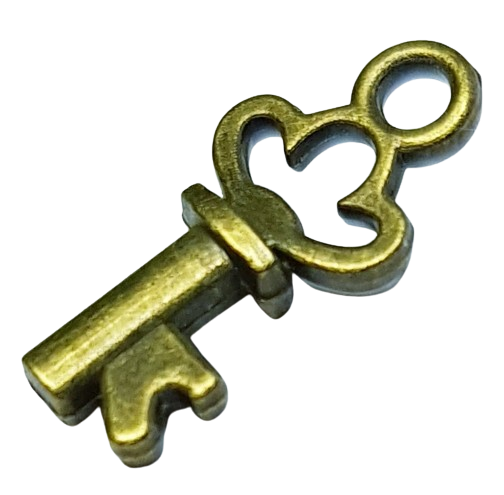 Nyckel - antikfärgad