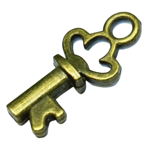 Nyckel - antikfärgad