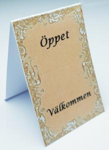 Skylt - Öppet/Stängt