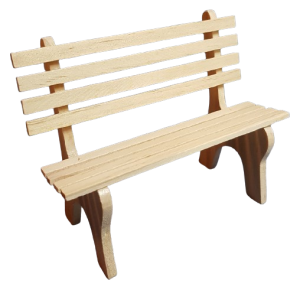 Parkbänk - obehandlad