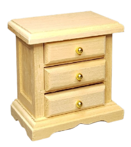 Sängbord - obehandlad