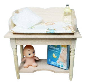 Skötbord med tillbehör