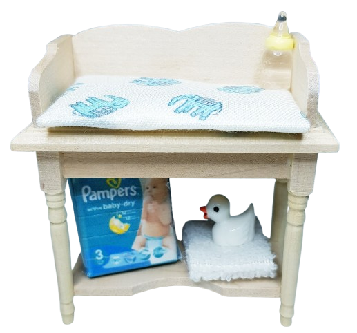 Skötbord med tillbehör