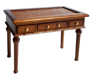 Skrivbord - Ludvig XVI - mahogny