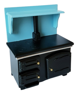 Spis med hylla - blå