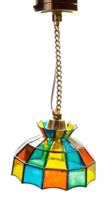 Taklampa - Tiffany - batteri (LED)