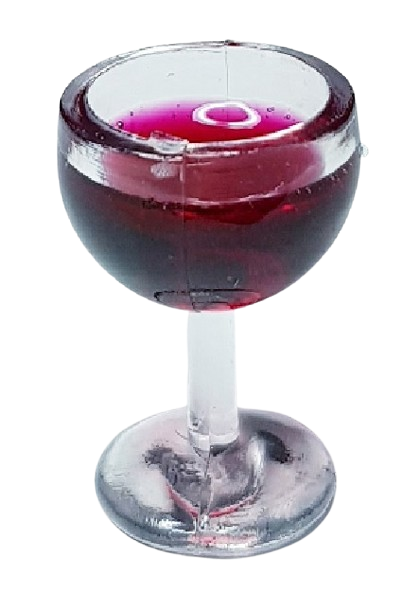 Glas med rödvin