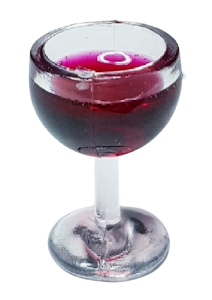 Glas med rödvin