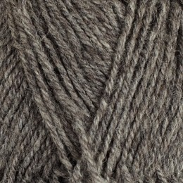 Mörk gråmelerad 105 - 3tr strikkegarn 50g