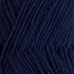Mörkblå 149 - 3tr strikkegarn 50g
