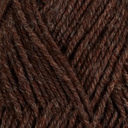 Rödbrunt melerat 164 - 3tr strikkegarn 50g