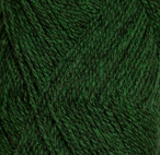 Dark green melange 4122 - finullgarn 50g