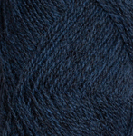 Dark petrol melange 4123 - finullgarn 50g