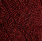 Dämpad röd mörkmelerad 4131 - finullgarn 50g