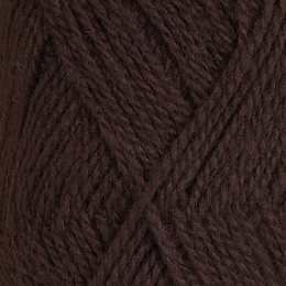 Dark brown 422 - finullgarn 50g