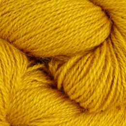 Mörk gul 619 - 1tr prydvevgarn 100g