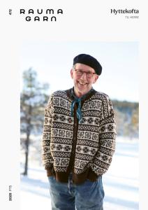 472 Hyttekofta till herr - Rauma mönsterblad