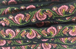 Rosa ullband 30mm