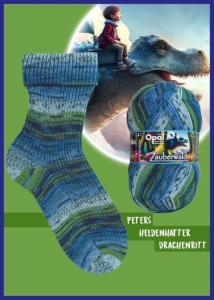 Peters drakritt 11441 - Opal sockyarn 100g