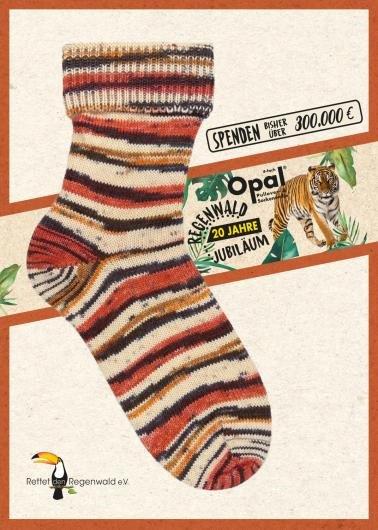 Tiger 1617 - Opal sockgarn 100g