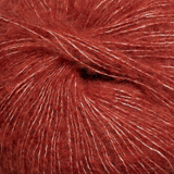 Dämpad röd 6932 - Alpakka lin 50g