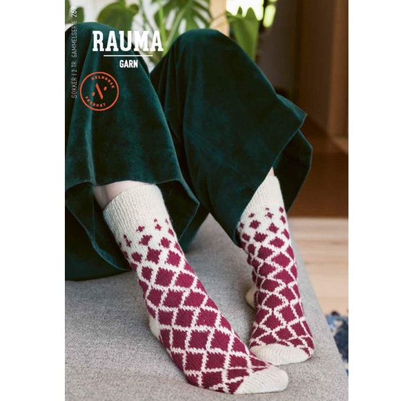 268 Sokker i 2 tr. gammelserie - Rauma mönsterhäfte
