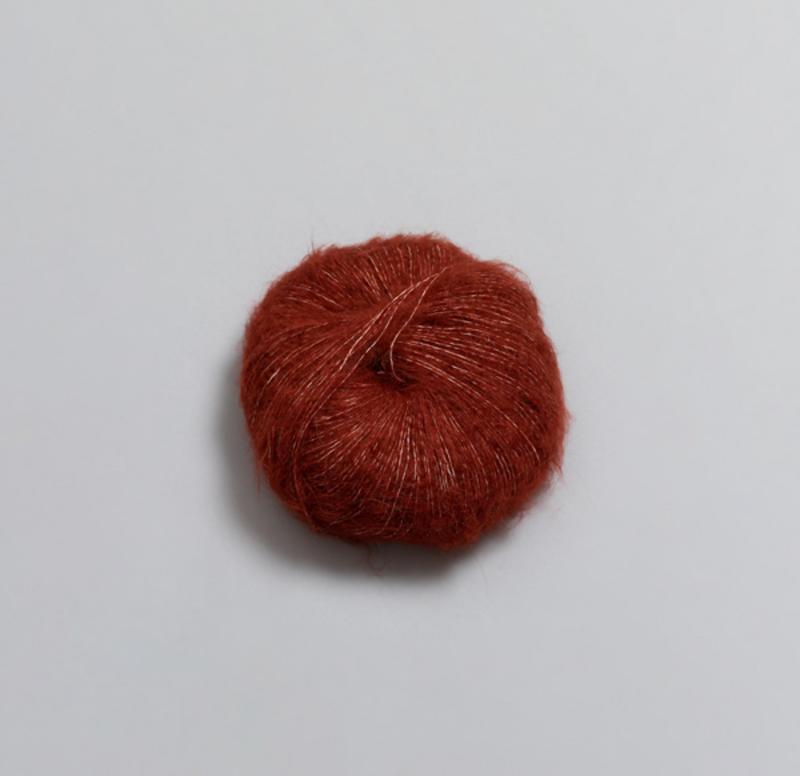 Rubinröd 1387 - Alpakka lin 50g