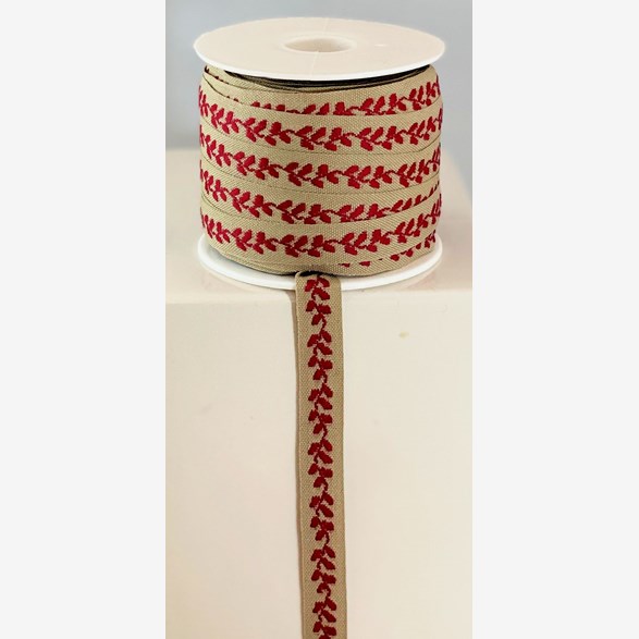 Röda blad - band 13mm