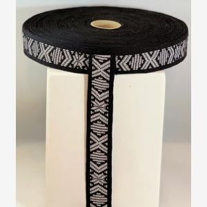 Silversvart - Reflexband 22mm