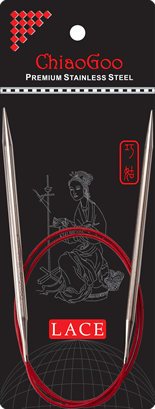 7,00mm 60cm - Chiaogoo red lace rundsticka