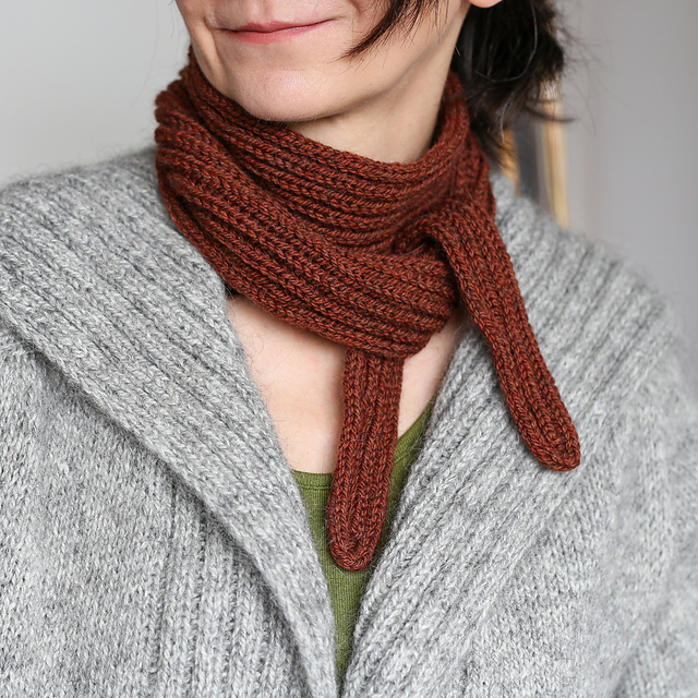 Dubbel expresso scarf - mönsterblad