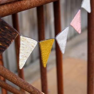 Fira vimplar - mönsterblad